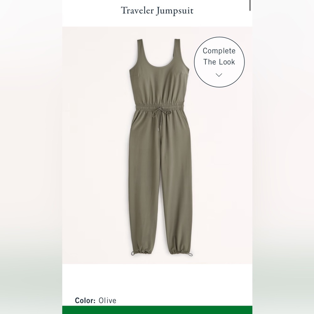 New- never worn. Olive green traveler jumpsuit